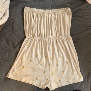 Pineapple romper size medium